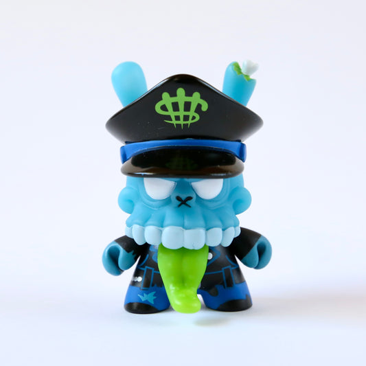 "Zombie Biker (Blue)" (1/20) 3in Dunny by MAD x Kidrobot